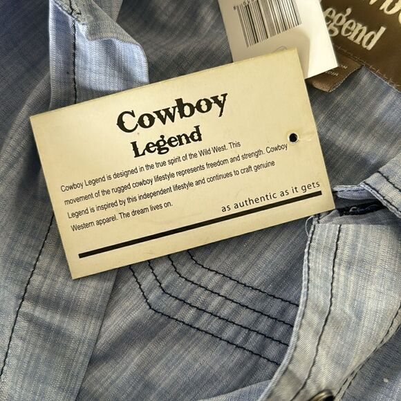 COWBOY LEGEND western style men’s shirt NWT - Picture 7 of 7